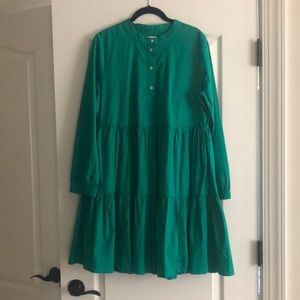 BNWT JCrew tiered long sleeve layered dress